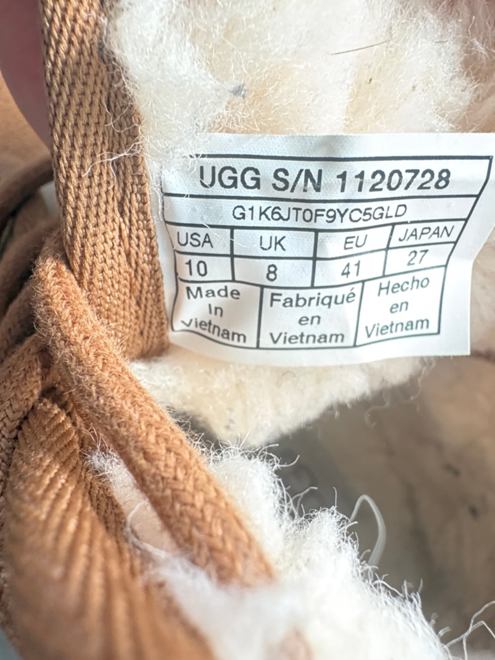 UGG Chestnut Suede Lace-Up Ankle Boots - Picture 5 of 5